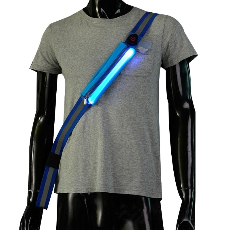 Running Visibility Gear - Cinturón reflectante LED visibilidad T3LB, faja