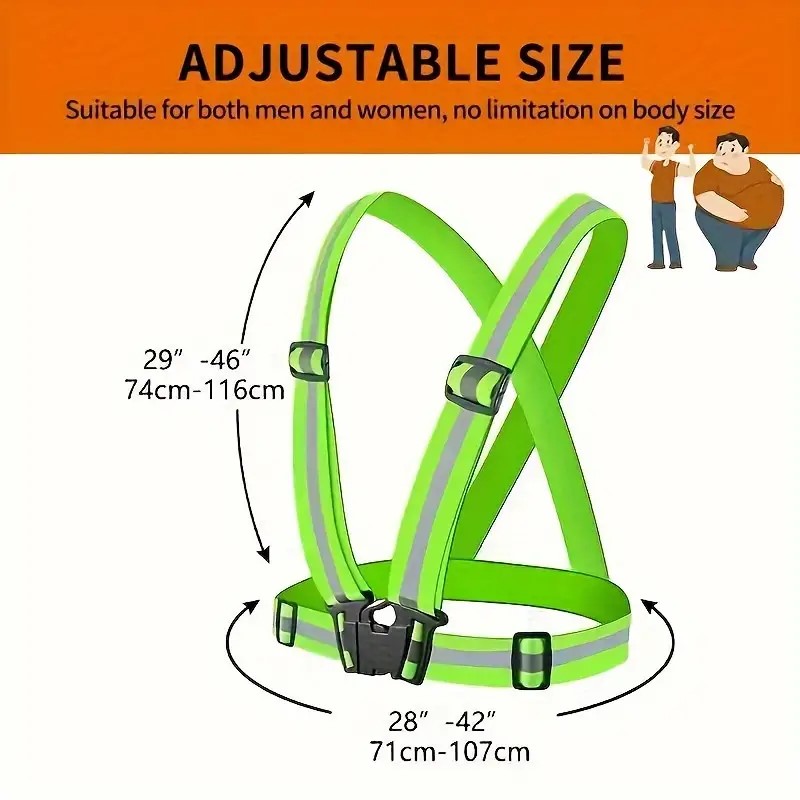 Running Visibility Gear - Chaleco reflectante para correr, Ves de