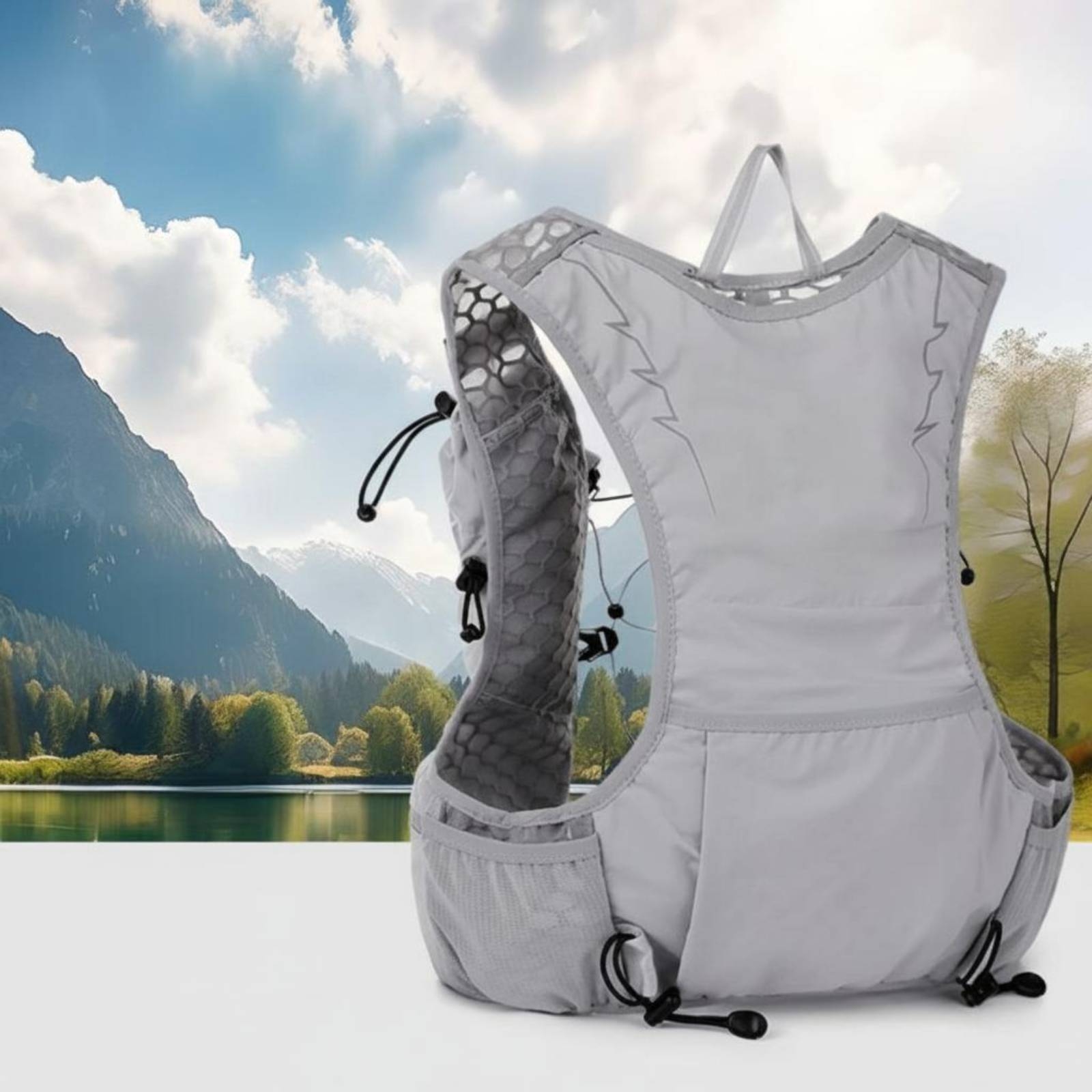 Running Gear Design - Chaleco de Hidratación Transpirable con Malla,