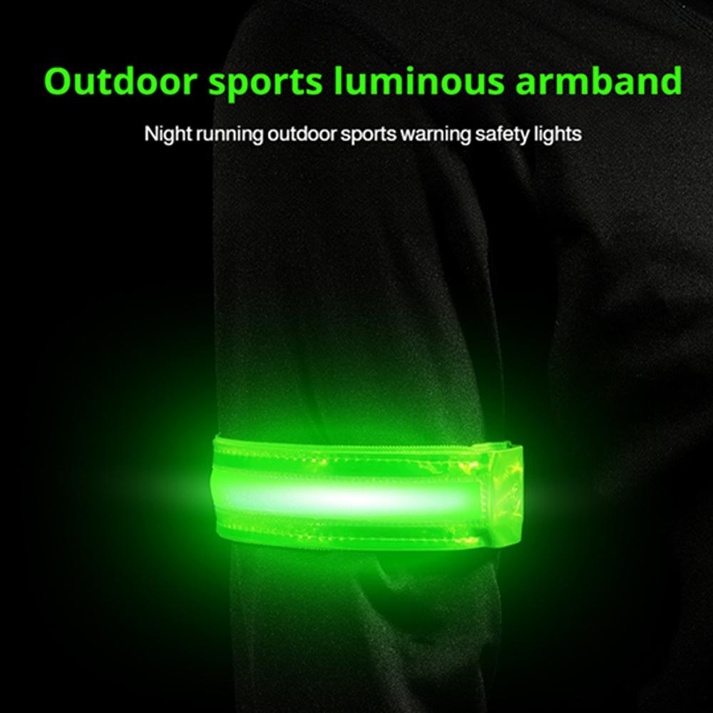 Running Visibility Gear - Brazalete reflectante LED, correa de seguridad,