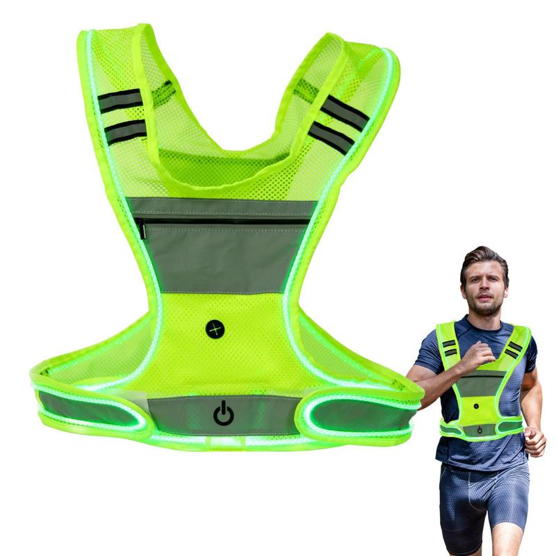 Running Visibility Gear - Chaleco para correr con luz Led,