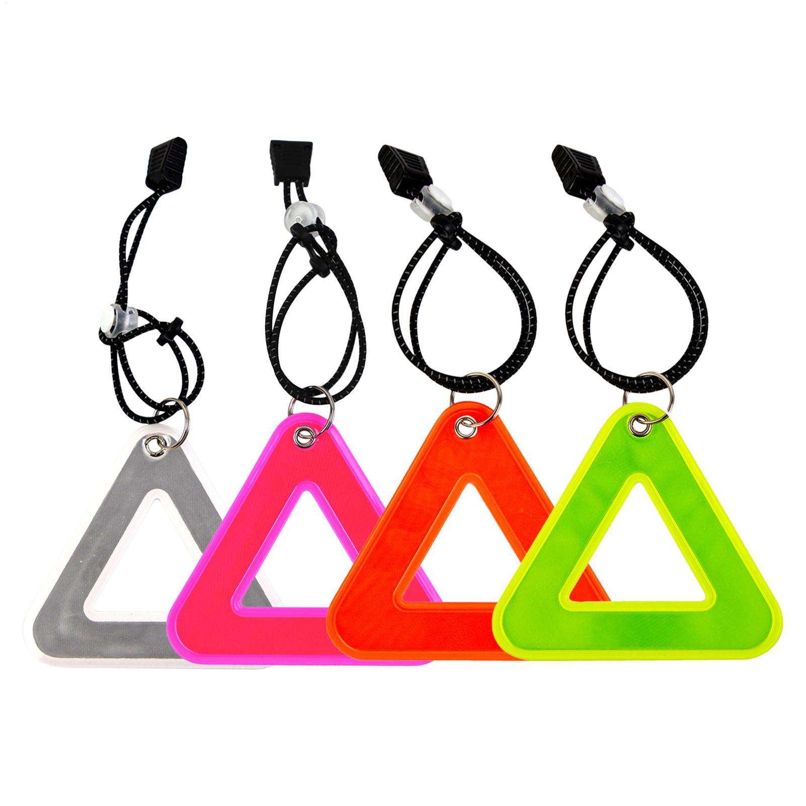 Running Visibility Gear - Colgantes reflectantes de alta visibilidad, triángulo