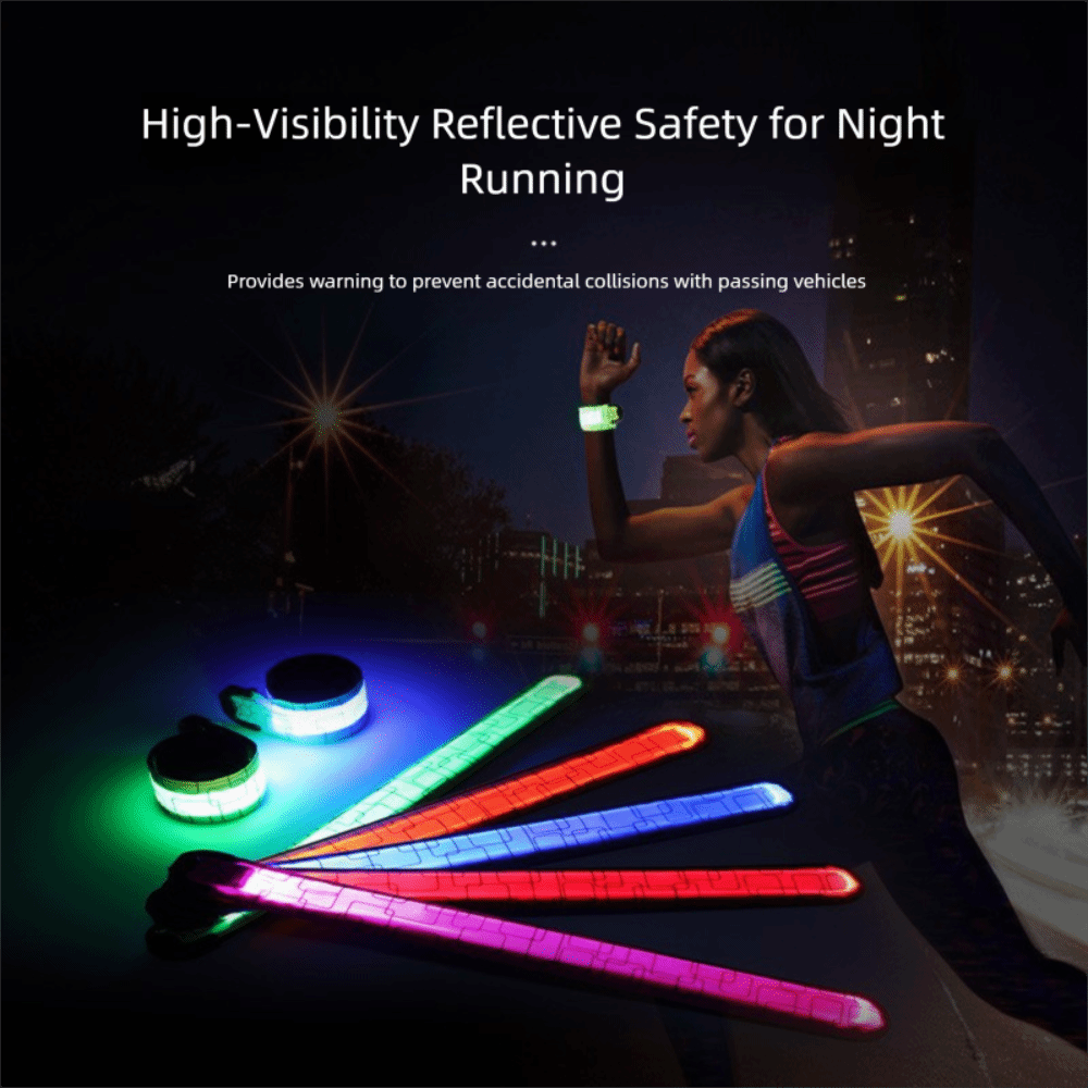 Running Visibility Gear - Brazalete para correr de noche con