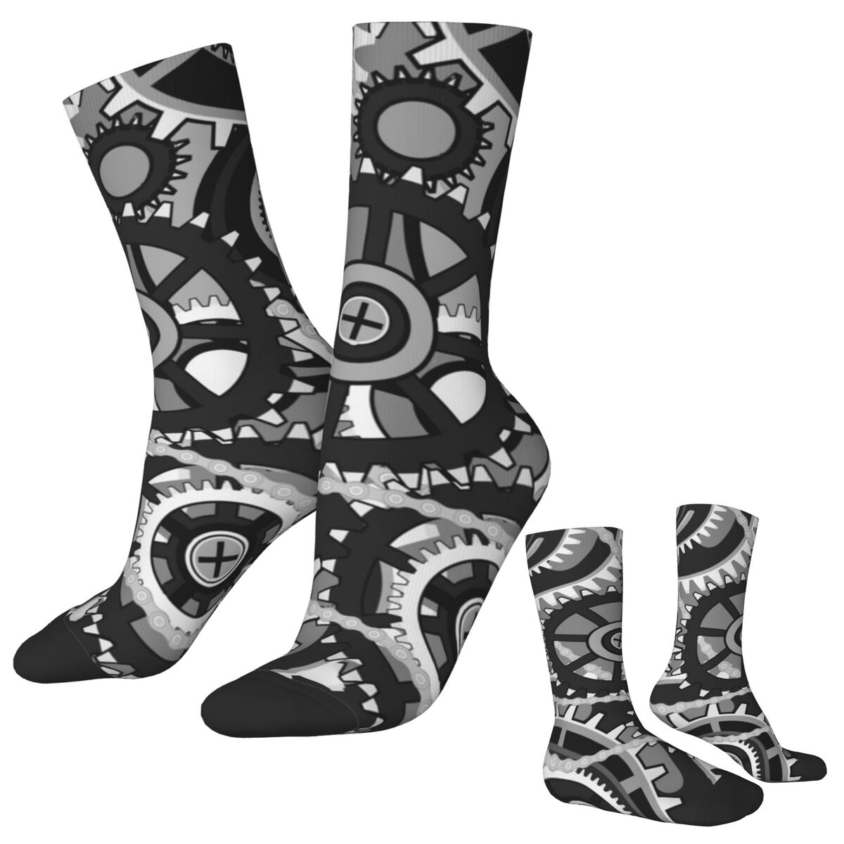 Running Gear Design - Medias con ruedas Vintage para hombre,