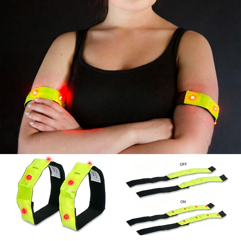 Brazalete reflectante LED con  - Running Visibility Gear reseña y precio