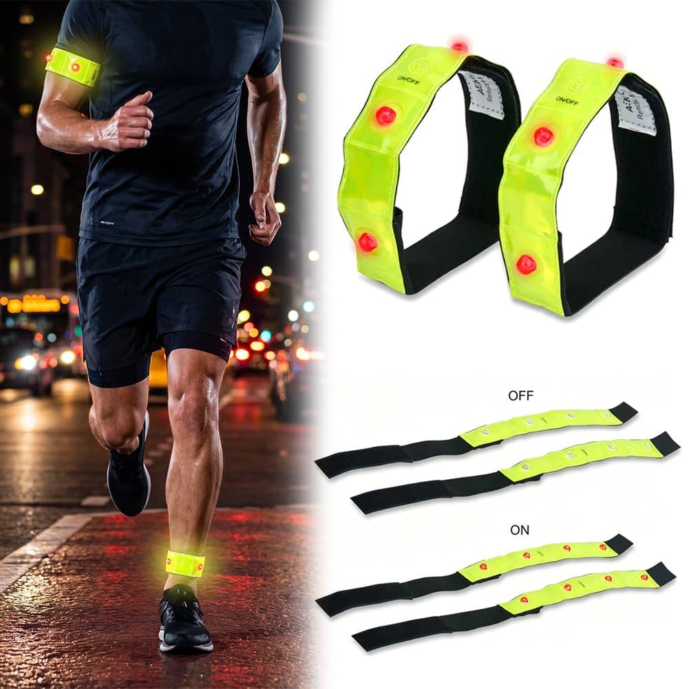 Brazalete reflectante LED con  - Running Visibility Gear reseña y precio