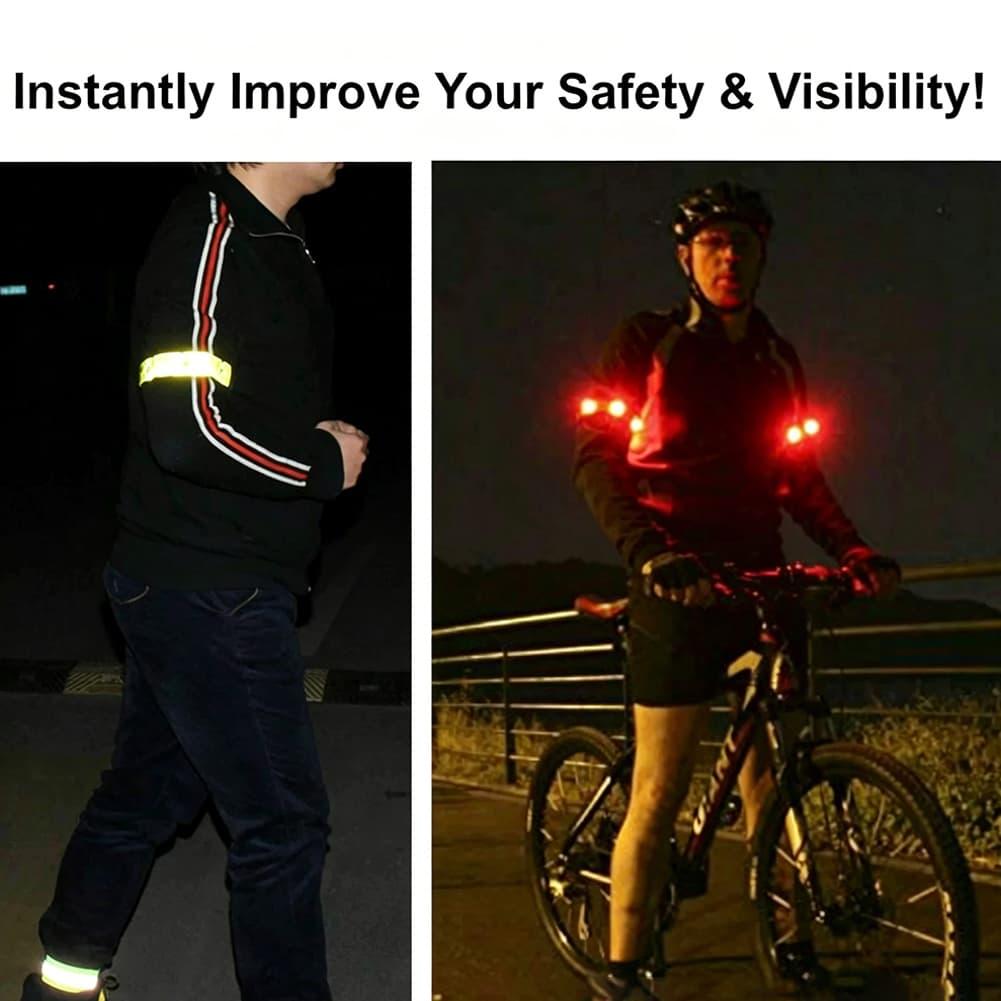 Brazalete reflectante LED con  - Running Visibility Gear reseña y precio